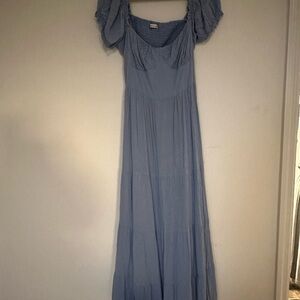 Hollister Light Blue Maxi Dress